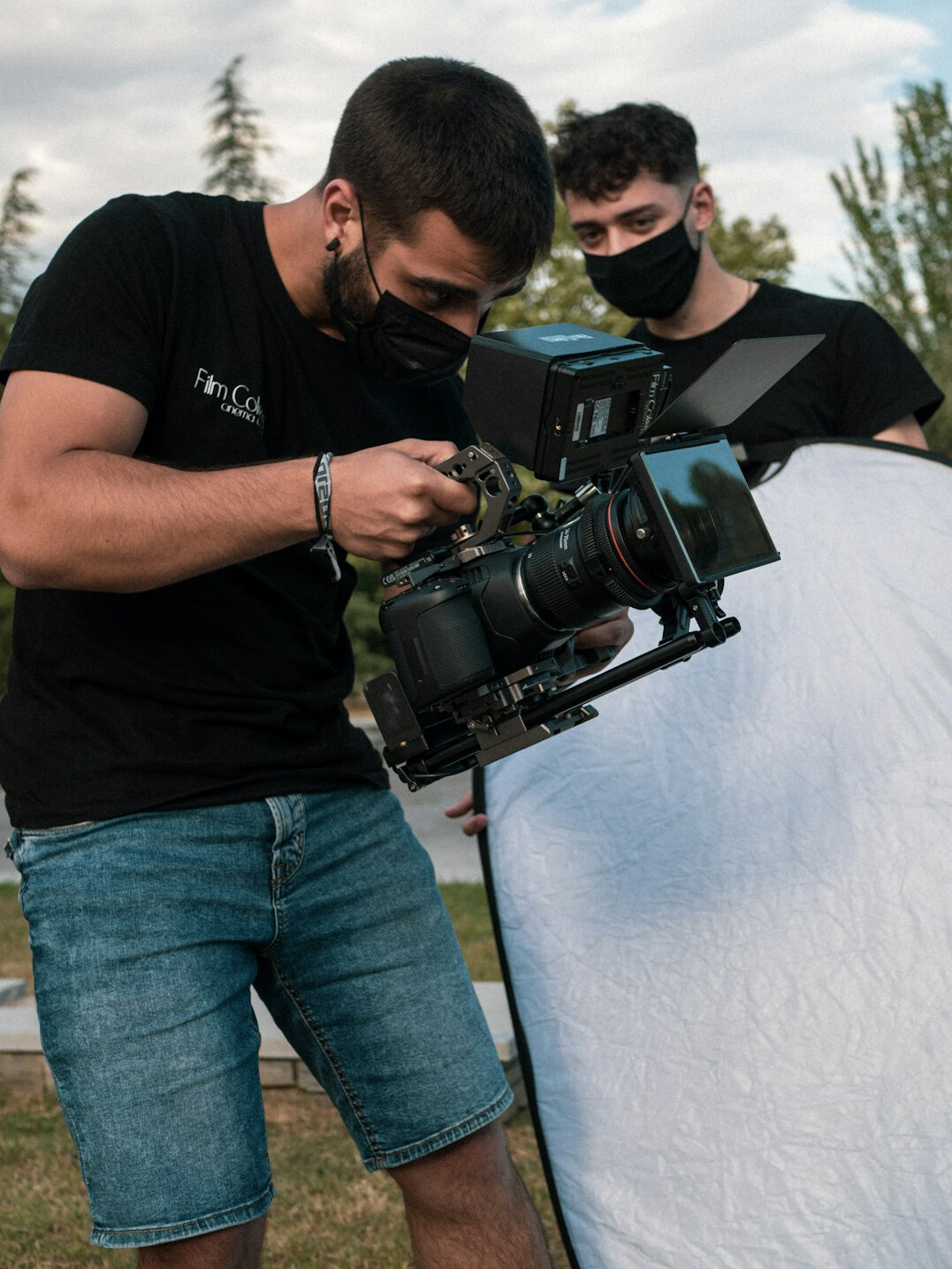 young filmmaker with camera