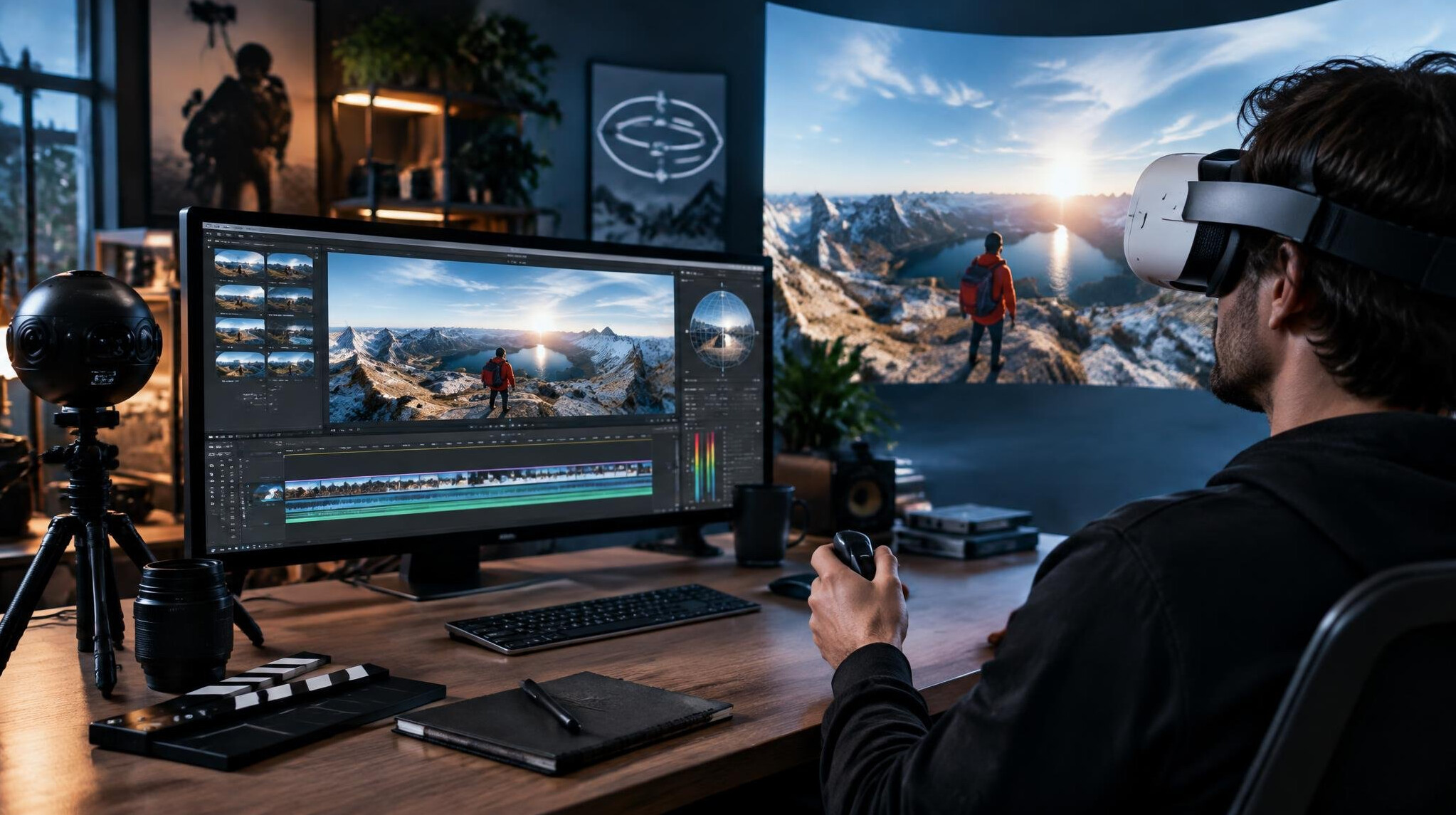 virtual reality video editing
